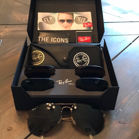 ray ban flip out sunglasses